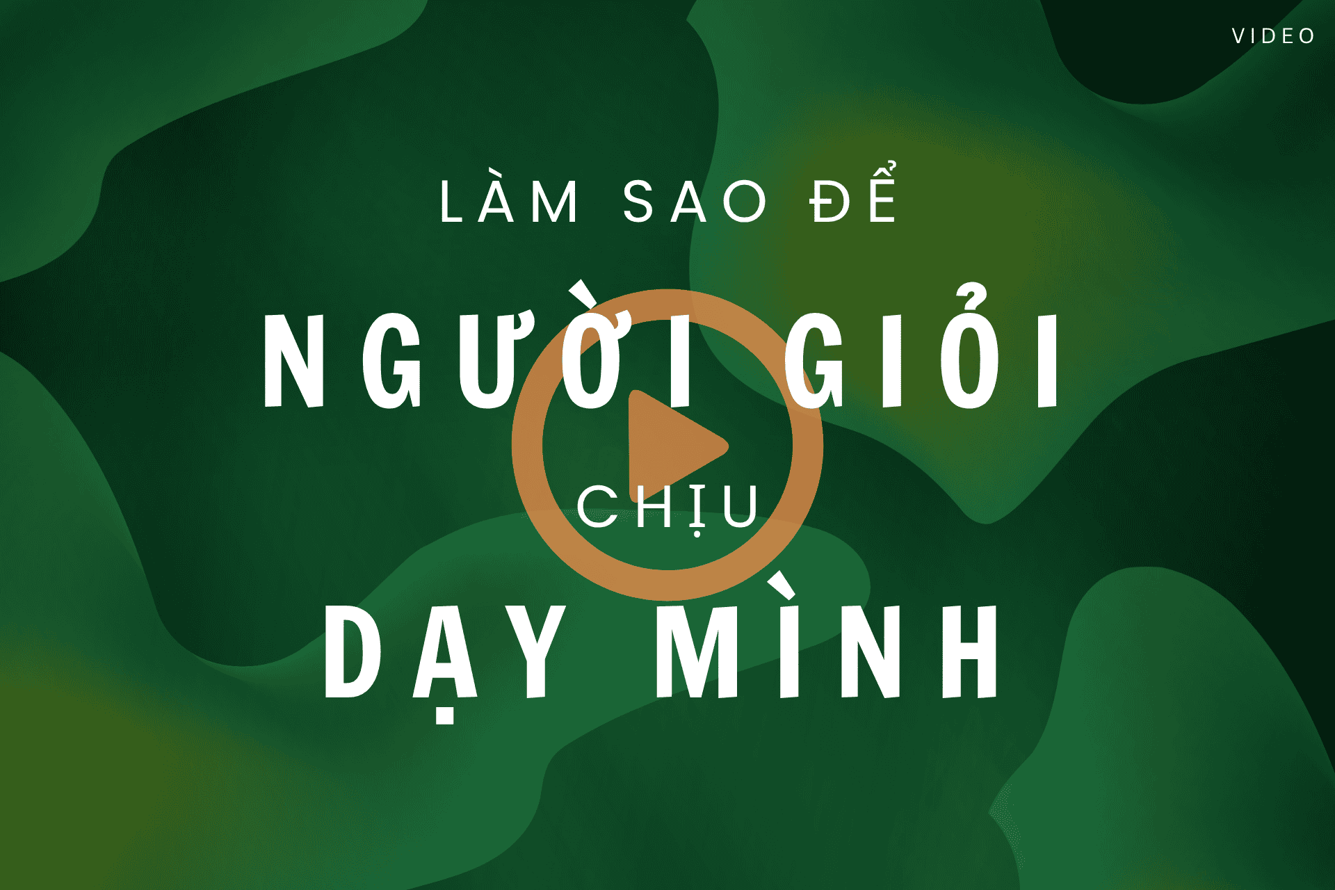 kinh nghiệm học hỏi, làm sao để người giỏi dạy mình